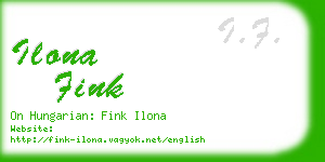 ilona fink business card